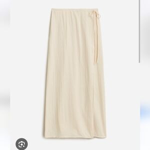 J.crew side tie beach skirt in airy gauze